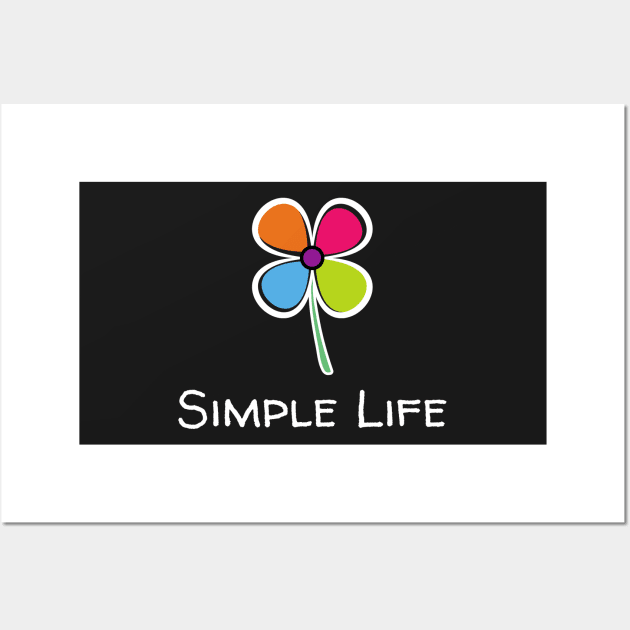 Simple Life - Rainbow Flower Wall Art by Rusty-Gate98